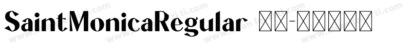SaintMonicaRegular 下载字体转换